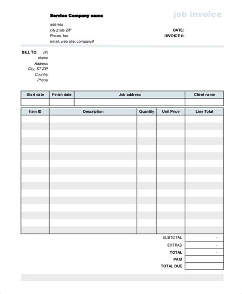 Blank Invoice 23 Examples Format Pdf Examples