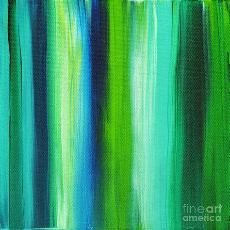 Abstract Art Original Textured Soothing Painting Sea Of Whimsy Stripes