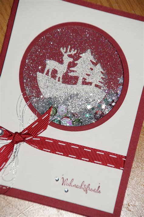 Pin Von Mandy Auf Schüttelkarte Weihnachten Karten Karten Basteln