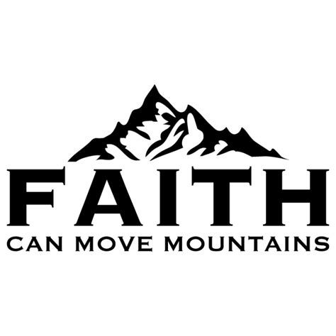 Faith Can Move Mountains Wall Decal Bamm Graphix