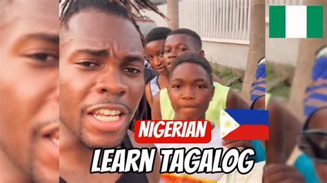 Nigerian People Learns Tagalog Youtube