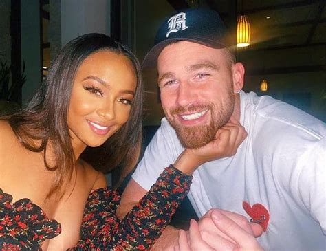 Travis Kelce Appears To Be Engaged To Girlfriend Kayla Nicole Side Action