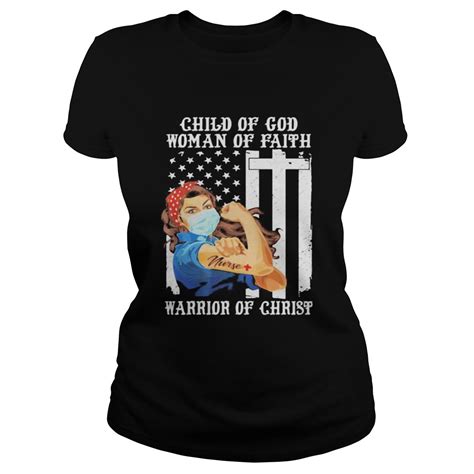 Child Of God Woman Of Faith Warrior Of Christ Strong Girl Mask Tattoo