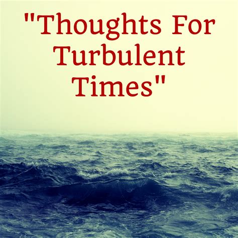 “Thoughts For Turbulent Times” – Malcolm Cox