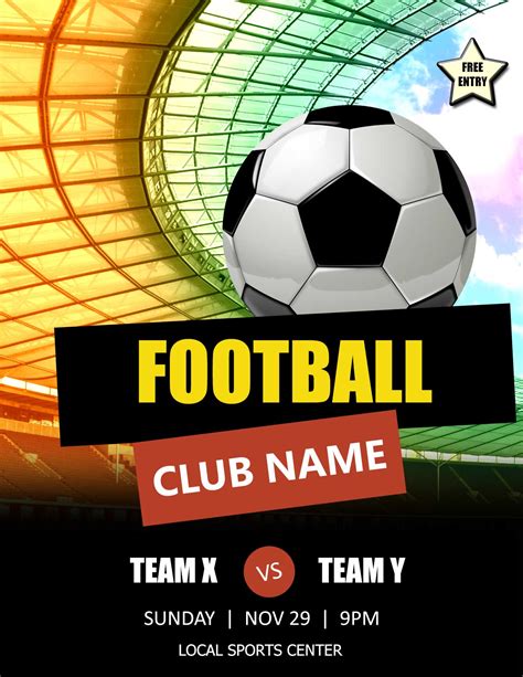 Free Football Flyer Template