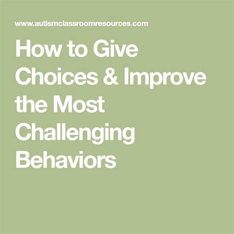 Ep 54 How To Give Choices And Improve The Most Challenging Behavior