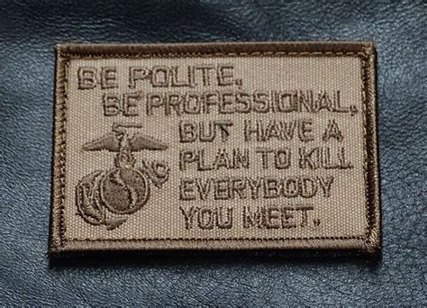 Marine Corps Usmc Funny Tactical Morale Hook Patch Mrn1