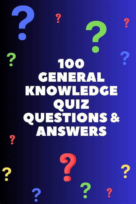 General Knowledge Quiz Questions Answers 2023 Artofit