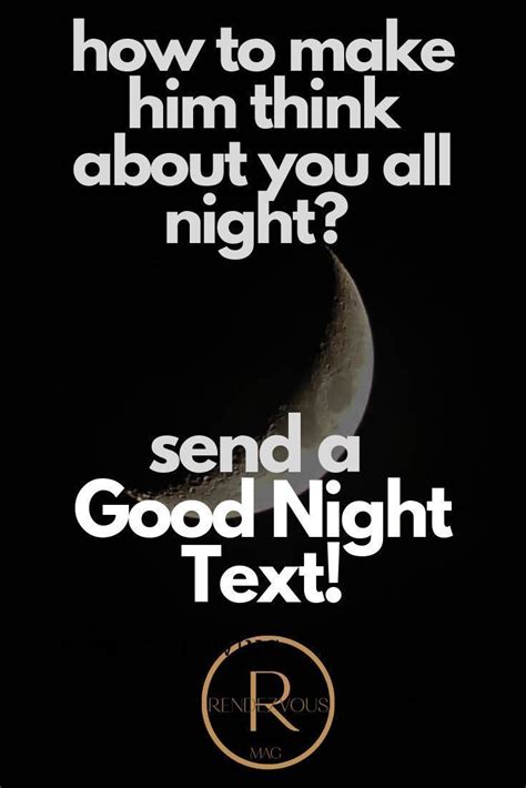 65 Good Night Texts For Her Him So They Think Of You All Night In
