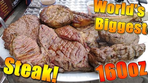 Worlds Biggest 160oz Steak Challenge Bennetts Butchers Youtube