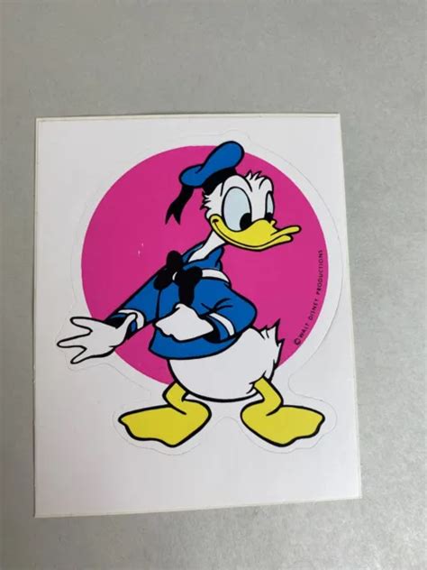 Walt Disney Vintage Donald Duck Sticker 988 Picclick