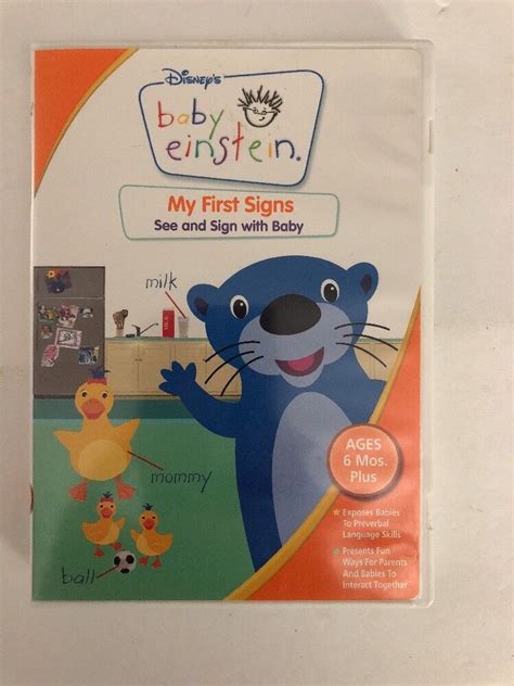 Baby Einstein My First Signsdvdtested Rare Vintage Collectible Ships