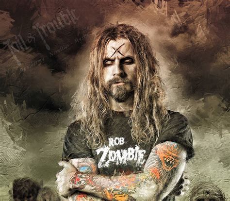 Rob Zombie White Zombie Poster Print Of An Original Painting Etsy