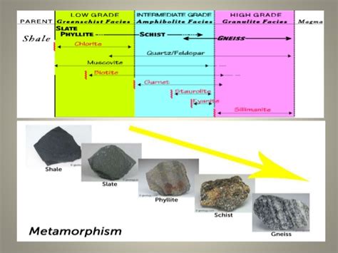 Metamorphism Of Different Rocks