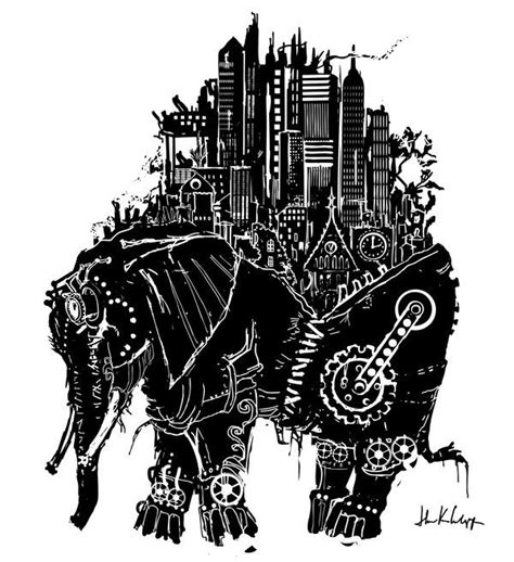 Steampunk Elephant By Wystro On Deviantart Steampunk Art Elephant