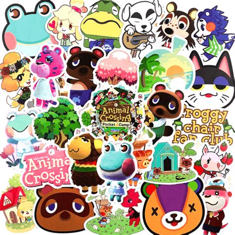 50 Pcs Stickers 7 — Animal Crossing Wally Pals