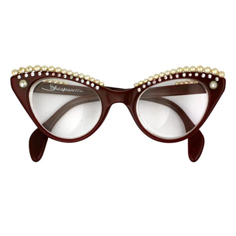 House Of Schiaparelli Surreal Pearl Eyebrow Glasses At 1stdibs Schiaparelli Glasses