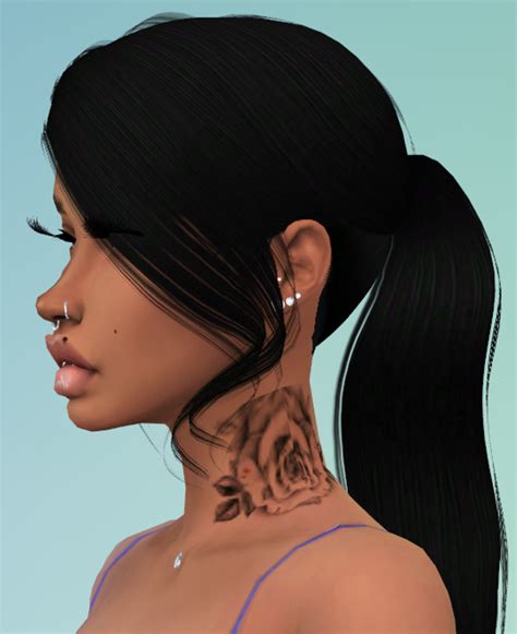 Neck Tattoos Miisskirah Sims 4 Tattoos Sims 4 Piercings Sims 4 Tsr