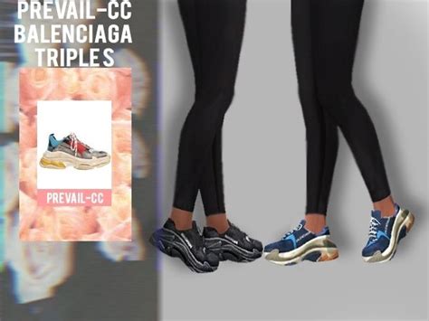 The Sims 4 Prevail Cc Balenciaga Triple S Sims 4 Clothing Sims