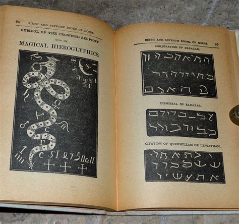 Magical Hieroglyphics And Seals From An Early 1900s Edition Of The