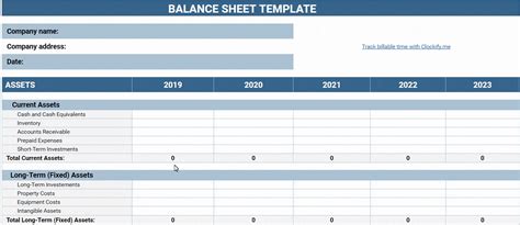 Balance Sheet Maker