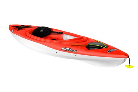 Pelican Boats Argo 100x Sit In Kayak Fireman Redwhite Vance Outdoors