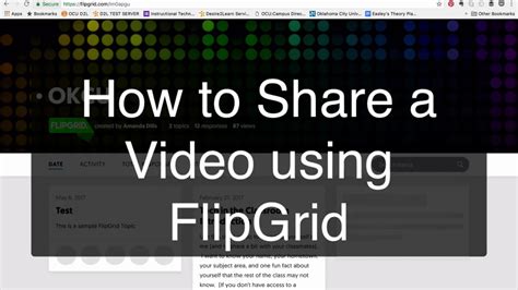 FlipGrid Tutorial - YouTube