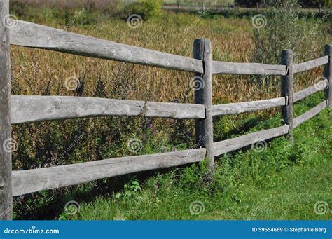 Country Wood Fence Stock Photo Image 59554669