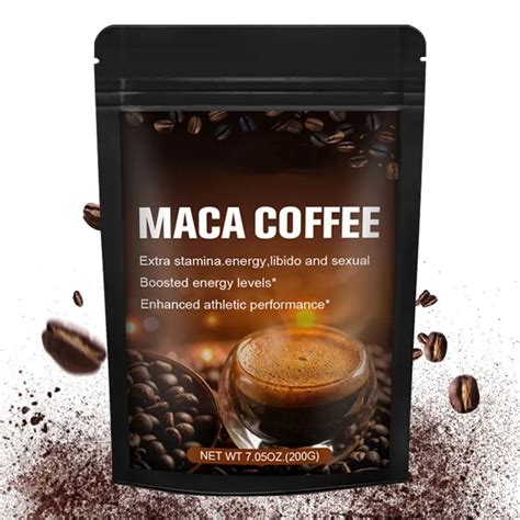 Oem Odm Pure Natural Male Supplement Maca Extract Coffee 200g Blend Maca Energy Coffee For Men