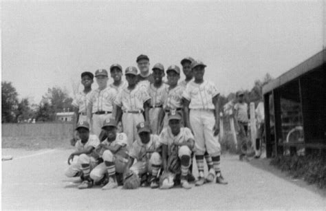 Vintage 1964 Little League Baseball Team Photo W African American