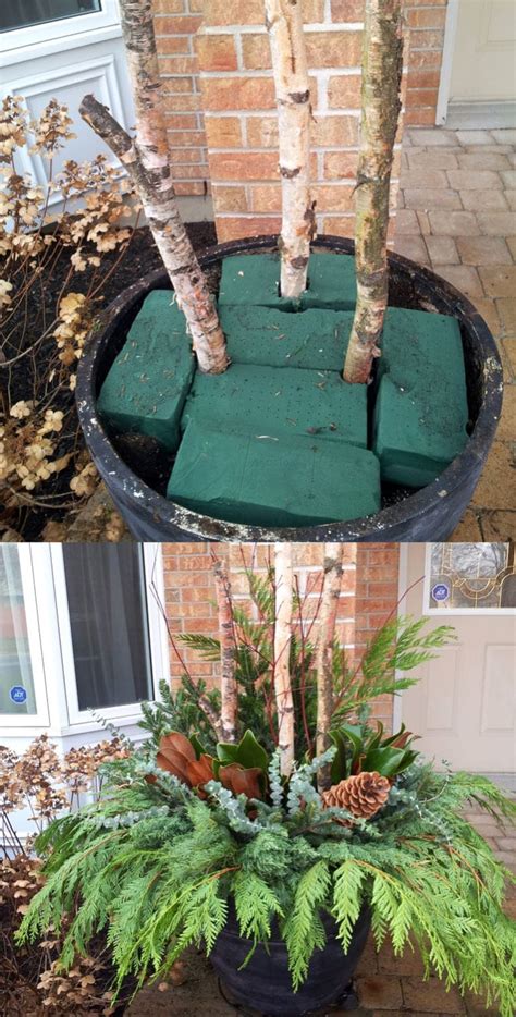 24 Colorful Outdoor Planters For Winter Andchristmas