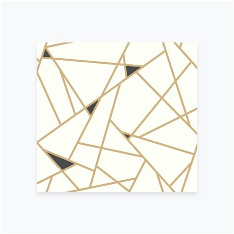 Black And Gold Geometric Wallpaper
