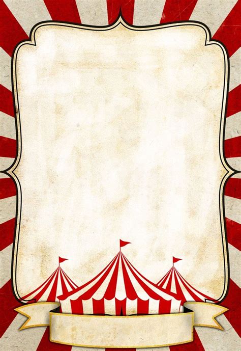 Vintage Circus Poster Template Layered Customizable Dadartdesign