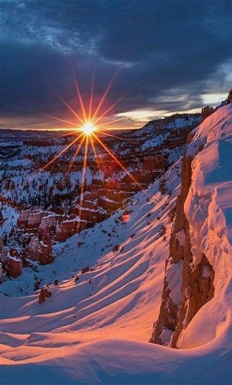 Pin By Mihir Roy On Beautiful Picture Winter Scenery Winter Sunrise