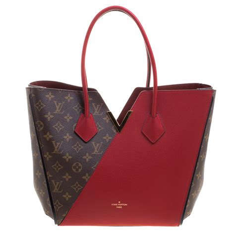 Buy Louis Vuitton Red Monogram Canvas And Leather Kimono Bag 110006 At