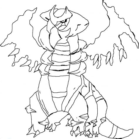 Legendary Pokemon Giratina Coloring Pages To Print Coloring Pages