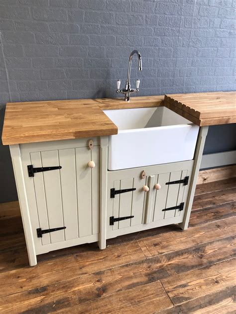 Belfast Sink Unit With Single Cupboard And Double App Gap With Etsy