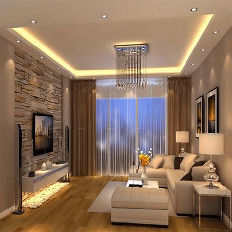 Ceiling lights are commonly used for general purpose lighting since it provides glow that is sufficient for working, entertaining and relaxing. 31 Nice Living Room Ceiling Lights Design Ideas - MAGZHOUSE | Living room design brown, House ...
