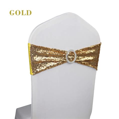 These chair sash bands are perfect for adding a touch of elegance to any room in your house. NEW 100 Silver/Gold/Bright Gold Embroidery Mesh Sequin ...