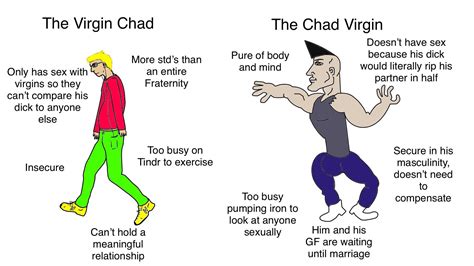 The Virgin Chad Vs The Chad Virgin Rvirginvschad