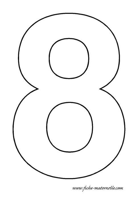Number 8 Template Crafts And Worksheets For Preschooltoddler And