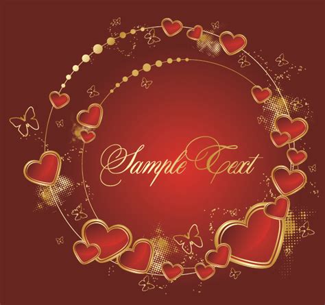 Romantic Love Cards 25658 Free Eps Download 4 Vector