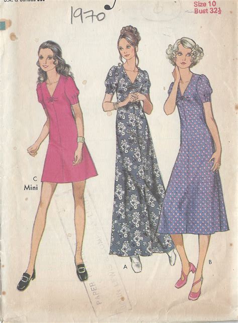 31 Vintage 1970s Sewing Patterns Nabilalusi