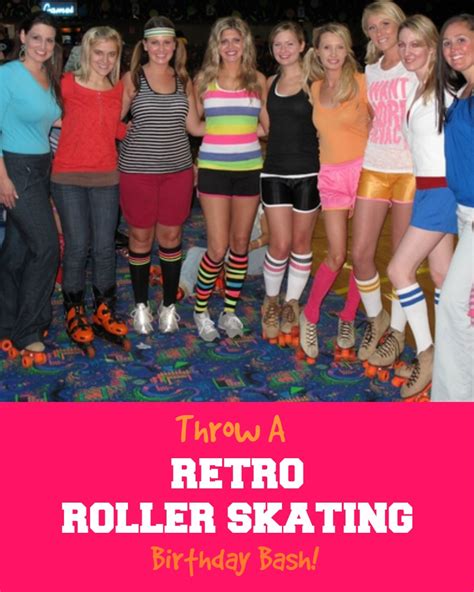 party theme retro roller skating party — martie duncan