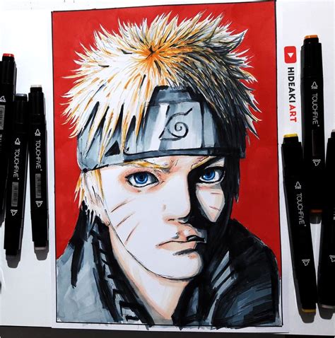 Naruto With Markers My Drawings Drawings Naruto