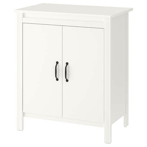 Brusali Cabinet With Doors White 80x93 Cm Ikea