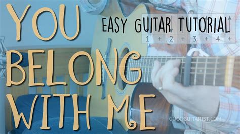 You Belong With Me Easy Guitar Lesson Full Playalong Taylor Swift