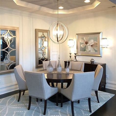 140 Elegant And Formal Dining Room Designs With Round Table Dining