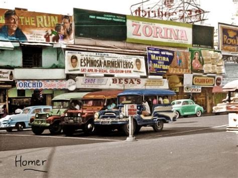 billboards in manila 1958 colorized photos filipino filipino culture