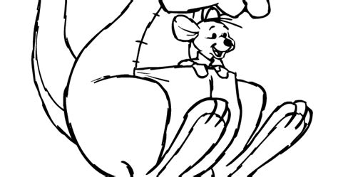 5 Winnie The Pooh Coloring Pages - Kanga